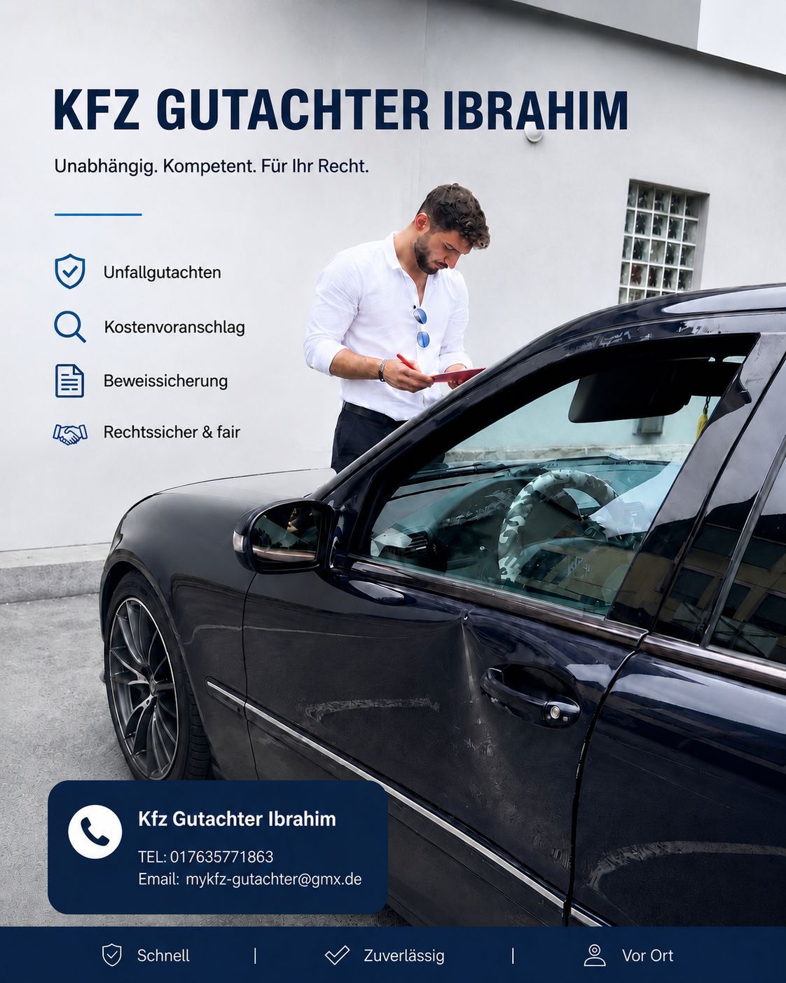 Ali Ibrahim vor Ort